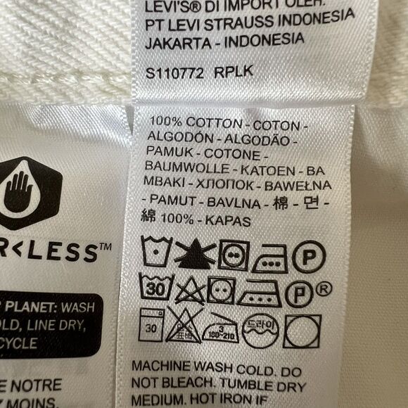 Levi's Premium 501 Button-Fly Big E High Rise Waterless Denim Shorts - Sz 31 NWT - Picture 12 of 12